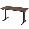 Scrivania regolabile in legno MDF e metallo marrone 120x60 cm