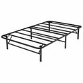 Struttura letto singolo in metallo nero 200x90x35 cm