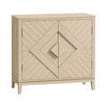 Credenza in legno di quercia con motivo geometrico 100x40x120 cm